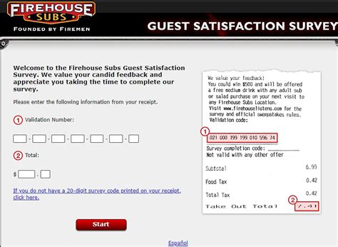 www.firehousesubs.com survey|Firehouselistens Survey Win $500 At。